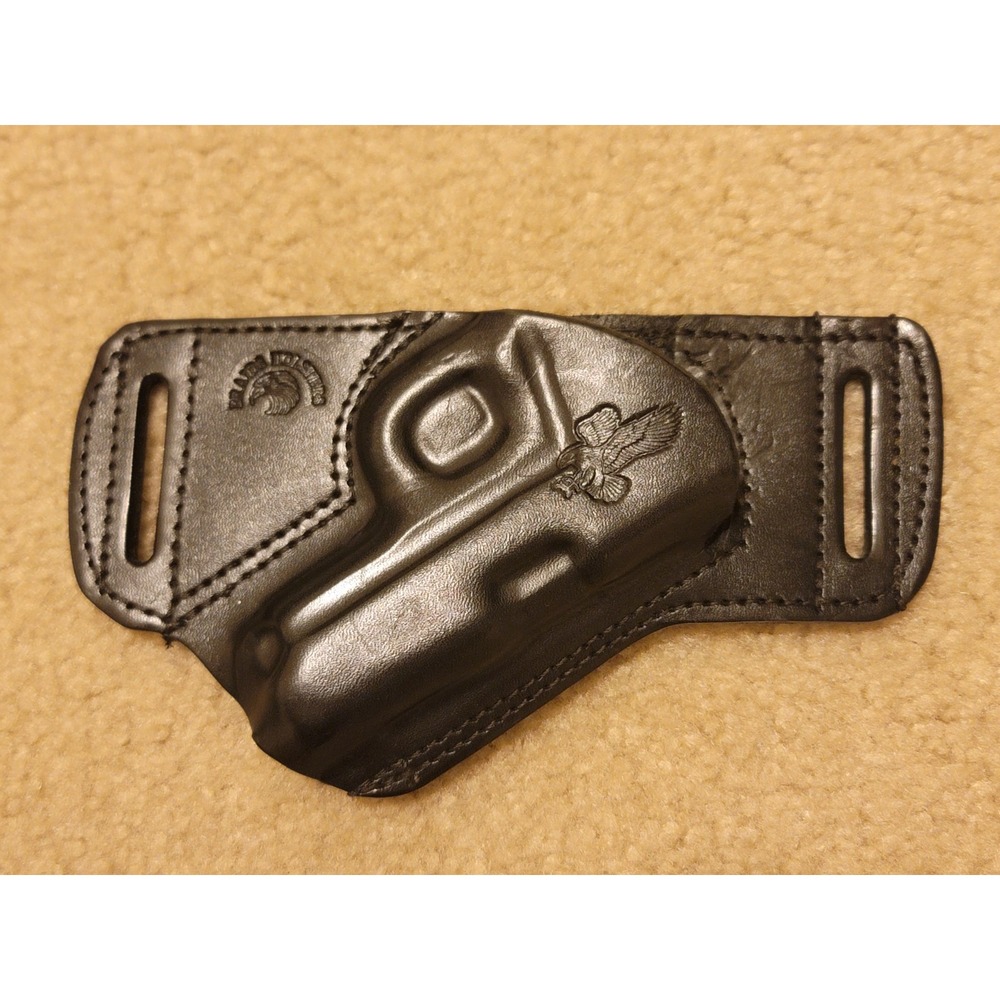 M&P BODY GUARD  FORMED LEATHER,SOB, OWB BELT HOLSTER, RIGHT H, ULTRA SLIM DESIGN